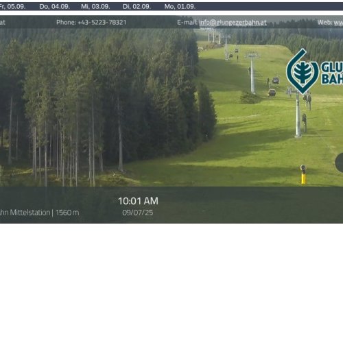 Live Webcam: Glungezerbahn Mittelstation, Tulfes, Tyrol Alps