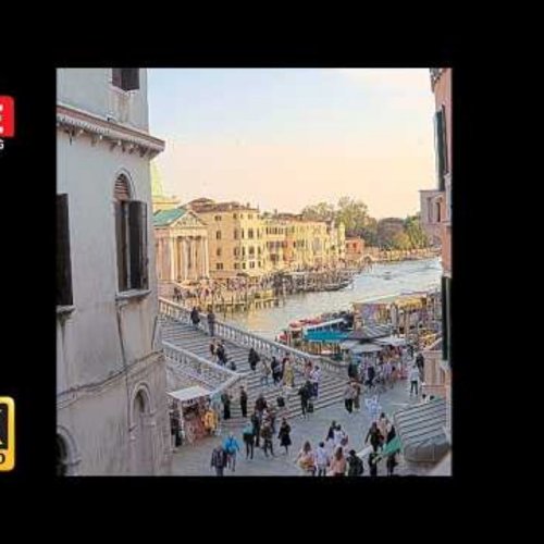 Venice Canal Ca' Angeli Palace Live View