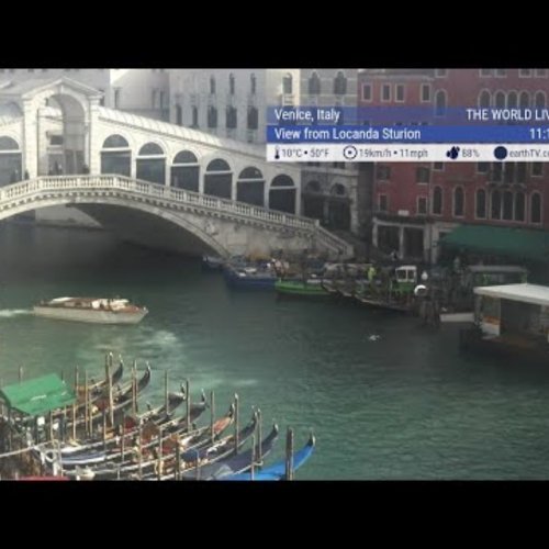 Venice Rialto Bridge Grand Canal Live Webcam