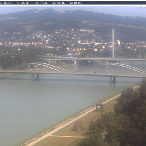 Linz Danube River & Bridges Live Webcam