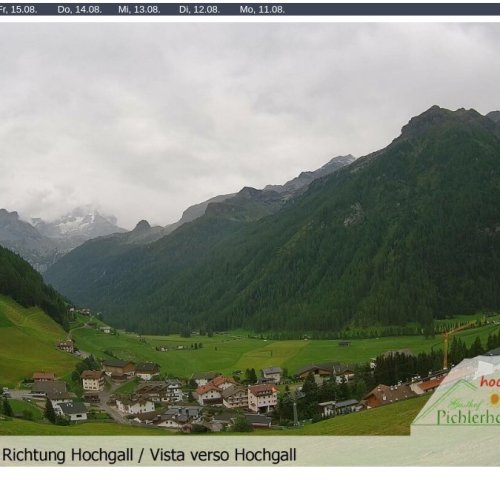 Rein in Taufers Webcam: Live Alpine Valley Views Towards Hochgall