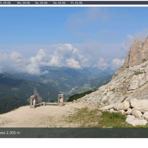 Val Gardena Dantercepies Live Webcam: Dolomites Mountain Views