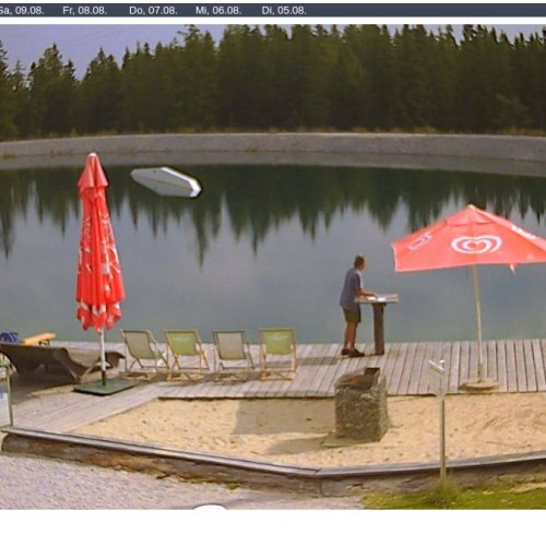 Bürgeralpe Kristallsee Live Webcam: Mariazell Mountain Lake View
