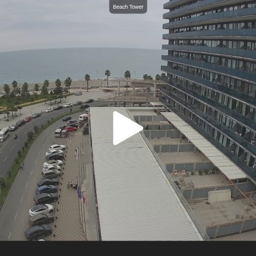 Batumi Beach Tower Live Cam: Black Sea Coast Views 🇬🇪