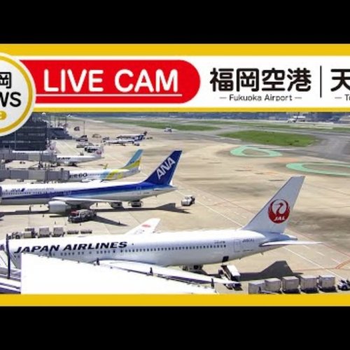 Fukuoka Airport Live Webcam: Gate View in Japan