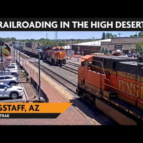 Flagstaff Train Station Live Webcam: High Desert Railroading