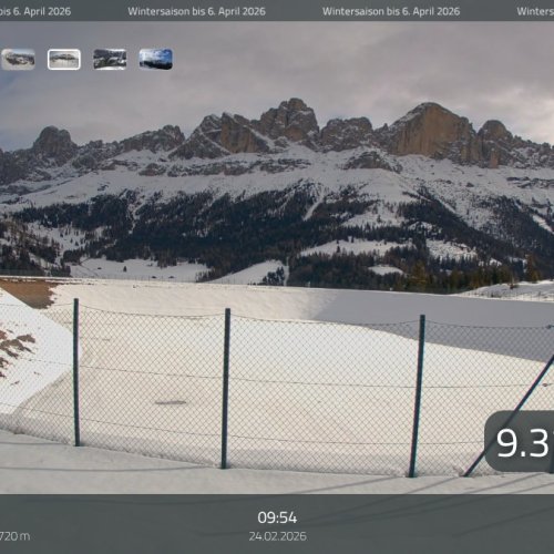 Carezza Dolomites: Live HD Webcam at Speichersee Frin
