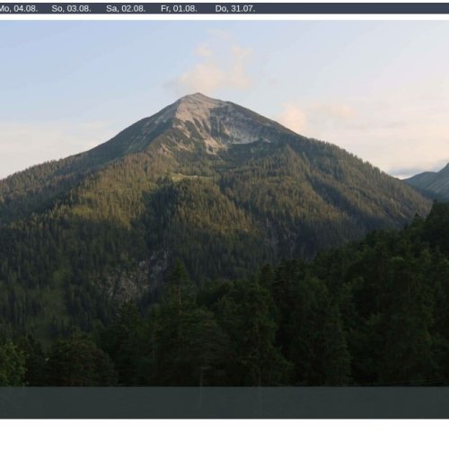 Christlum Mountain Live Webcam in Achenkirch, Austria