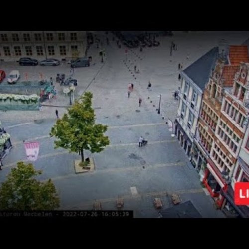 Live Mechelen Schoenmarkt City Square Webcam