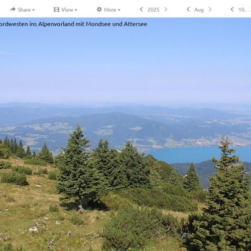 Hochleckenhaus Webcam: Live Views of Austrian Alps, Mondsee & Attersee