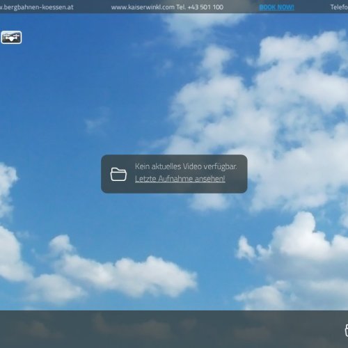 Kössen FlyingCam: Live Panorama of the Tyrolean Alps