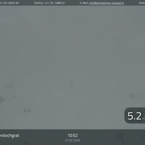 Gstaad Saanerslochgrat Live Webcam: Swiss Alps Mountain Views