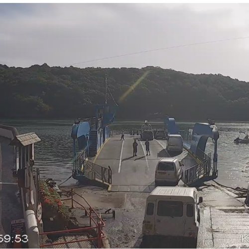 King Harry Ferry Live Webcam: Fal River Crossing in Cornwall