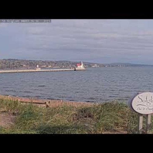 Live Beach View from Solglimt B&B, Duluth, MN