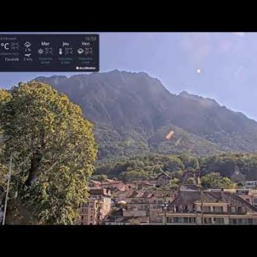 Live Webcam: Le Bouveret Harbor on Lake Geneva, Switzerland