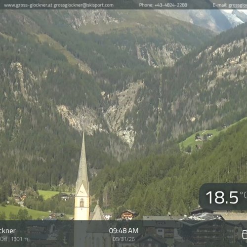 Heiligenblut Ort Live Webcam: Carinthia, Austria Mountain View