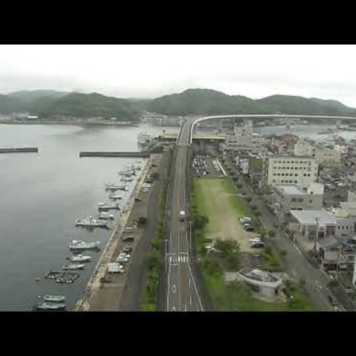 Ushibuka Harbor & Haiya Bridge Live View | Amakusa, Japan