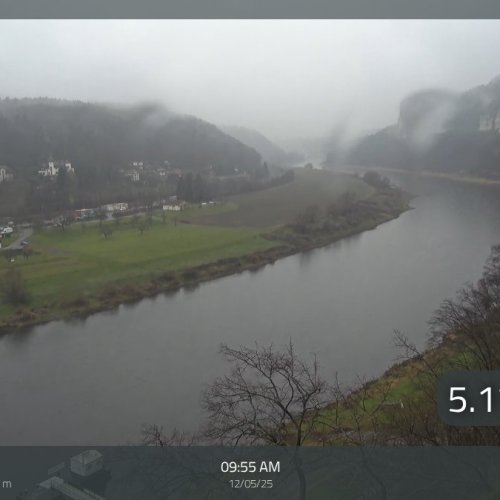 Live Webcam: Elbe River & Kurort Rathen, Saxon Switzerland