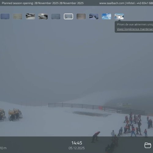 Saalbach Wildenkarkogel Live Webcam: Alpine Skiing & Mountain Views