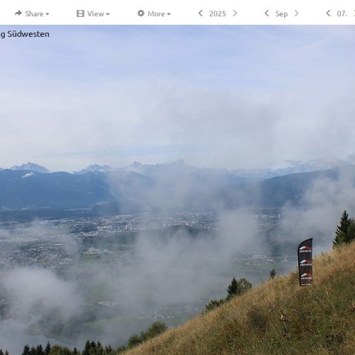 Live Webcam: Villach and Ossiacher See from Ossiacherberg