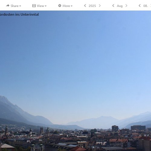 Innsbruck, Austria: Live Alpine City Panorama Webcam