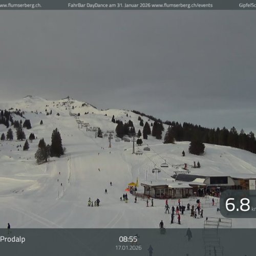 Flumserberg Prodalp Live Webcam: Swiss Alps Ski Resort View
