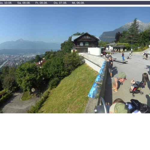 Hungerburg Innsbruck Live Webcam: Panoramic Alpine Views
