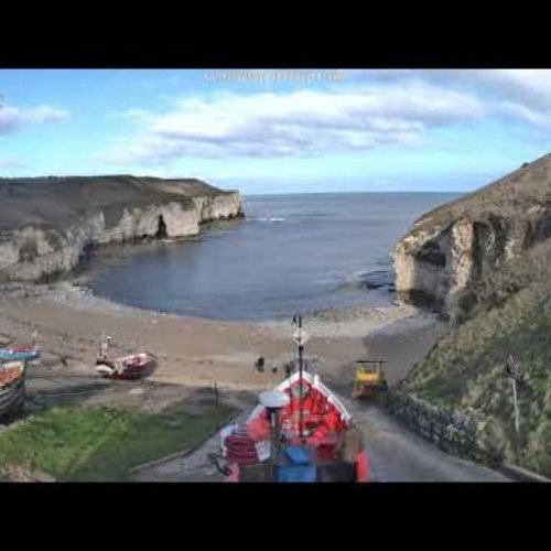 North Landing Flamborough Webcam: Live Coastal Views
