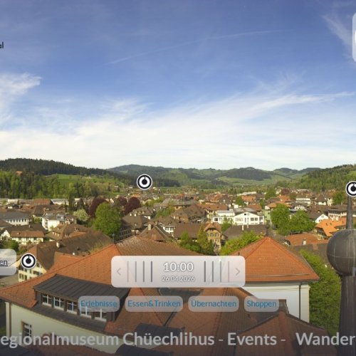Langnau im Emmental Live Webcam: Swiss Village & Valley Views