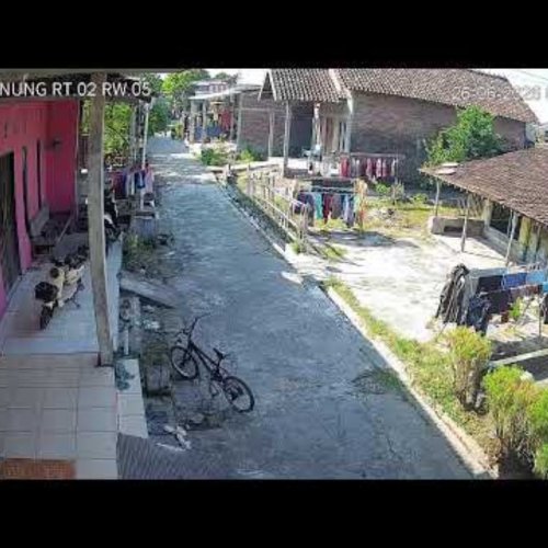 Kebongunung Village Street in Indonesia