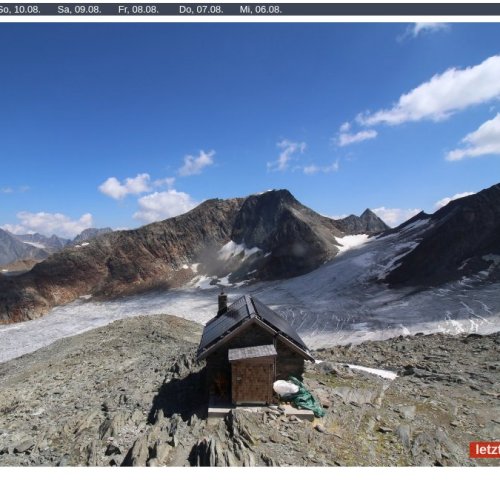 Hochstubaihütte Sölden Live Webcam: Alpine Panorama at 3175m