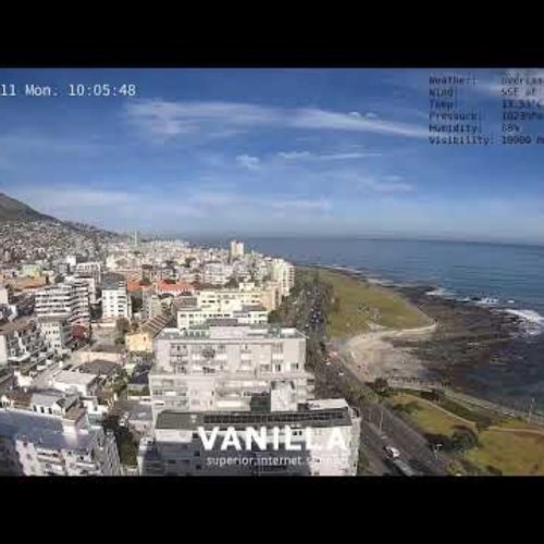Live Sea Point Promenade HD Webcam, Cape Town