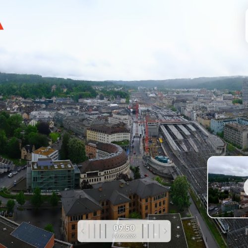 Winterthur Stadt: Live View from Roter Turm