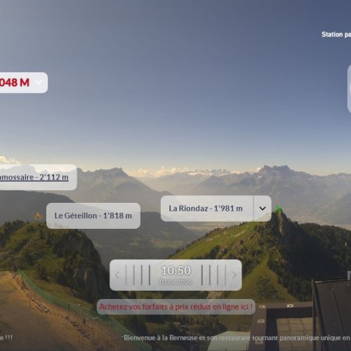 Leysin La Berneuse Kuklos Live Webcam: Swiss Alps Panorama