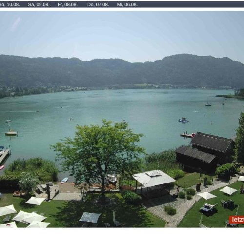 Ossiacher See Live Webcam: Hotel Seerose Views 🇦🇹
