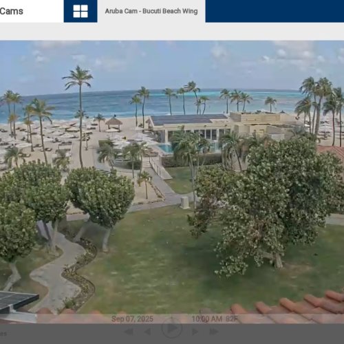 Live Eagle Beach Webcam: Bucuti & Tara Resort, Aruba