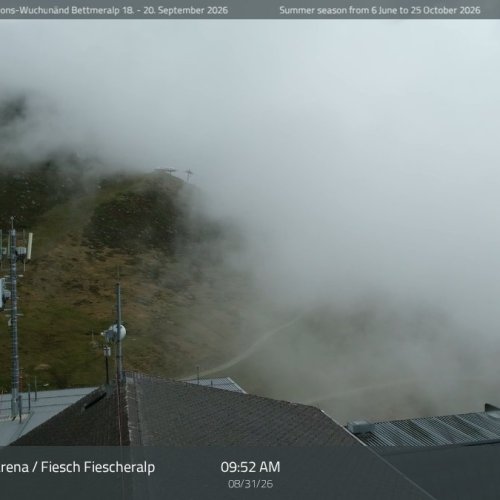 Fiescheralp Live Webcam: Alpine Views & Weather in Valais, Switzerland