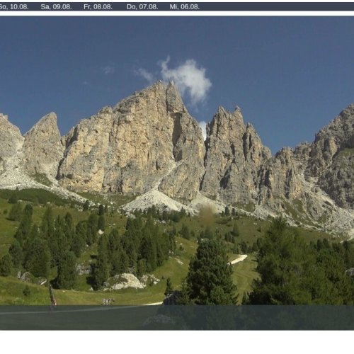 Grödner Joch Alta Badia Live Webcam