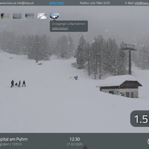 Wurzeralm Ski Resort Live: Gammering-Hahnlgraben Webcam HD