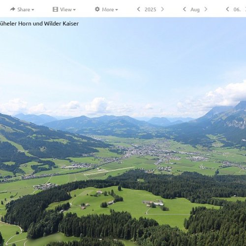 Live Views of St. Johann in Tirol: Kitzbüheler Horn & Wilder Kaiser Webcam