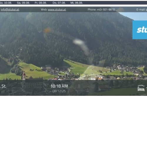 Live Webcam: Neustift im Stubaital Alpine Valley