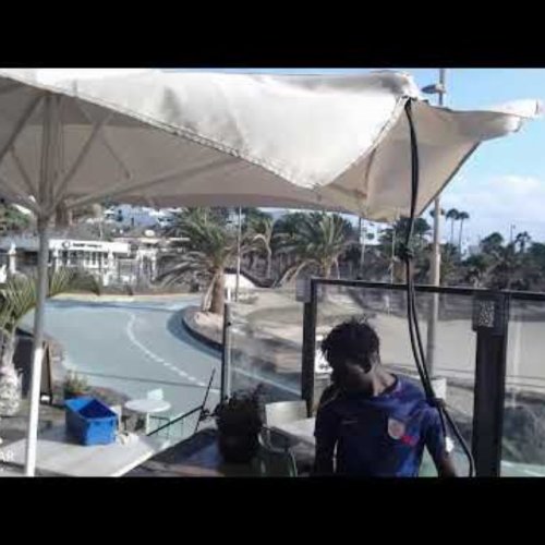 beach bar costa teguise - lanzarote, spain - world