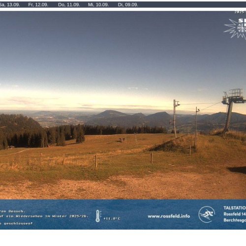 Rossfeld Talstation Großer Lift Webcam: Live Berchtesgaden Mountain Views