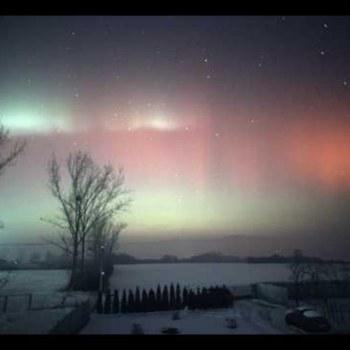Northern Lights Over Zemplínska Šírava, Slovakia Live Cam