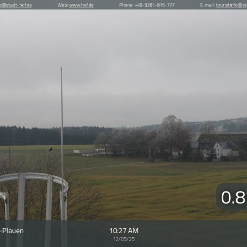 Hof-Plauen Airport Live Webcam: Bavarian Airfield & Countryside Views
