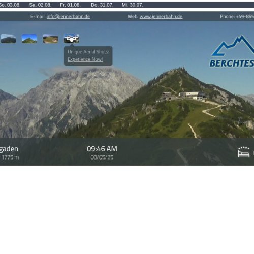Mitterkaserlift Schönau am Königssee Live Webcam