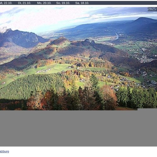 Zinkenstüberl Live Cam: Dürrnberg Alps & Salzburg Region View