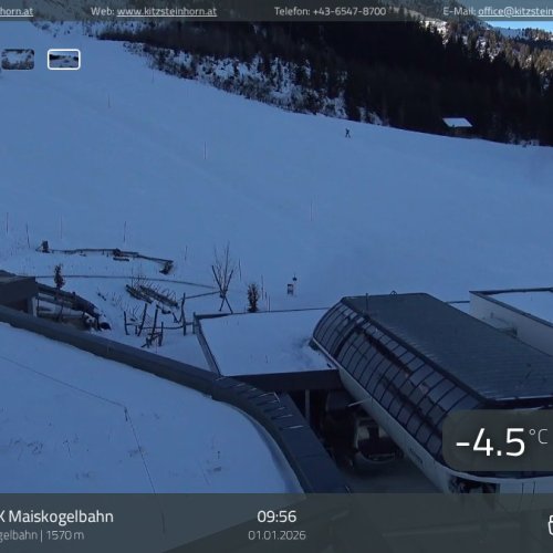 Kaprun: Bergstation Maiskogelbahn Live Webcam