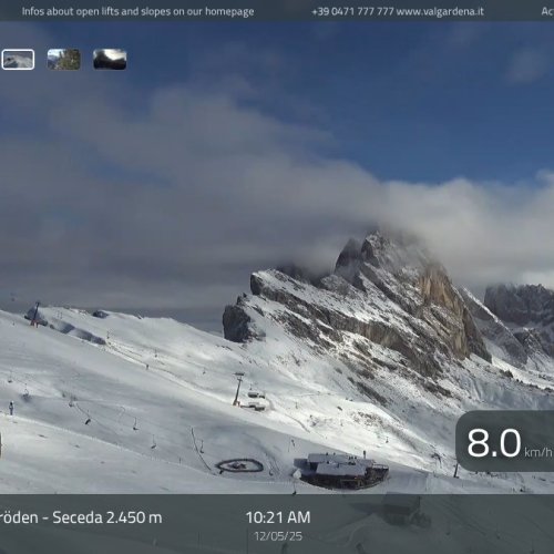 Live Seceda Webcam: Panoramic Dolomites Views from Val Gardena