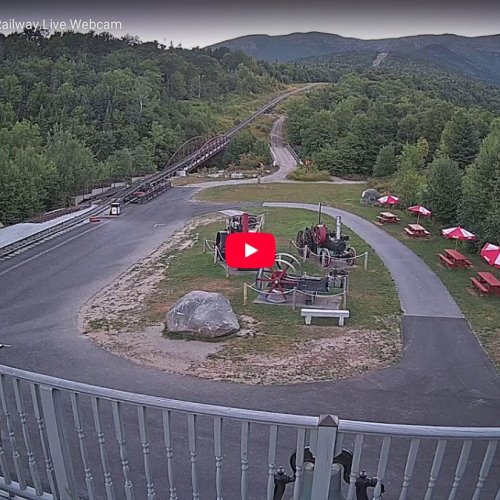 Mount Washington Cog Railway Live Webcam: Marshfield Station, New Hampshire